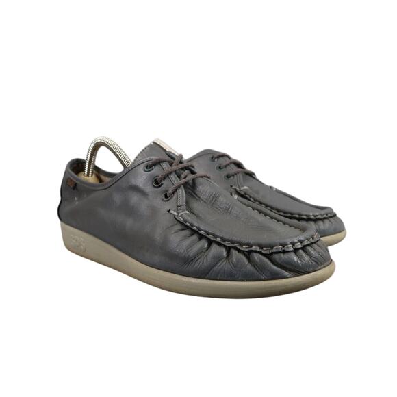 Sas Shoes Womens 9 Comfort Lace Up Loafer Siesta Grey Leather Handsewn Classic - Picture 1 of 14